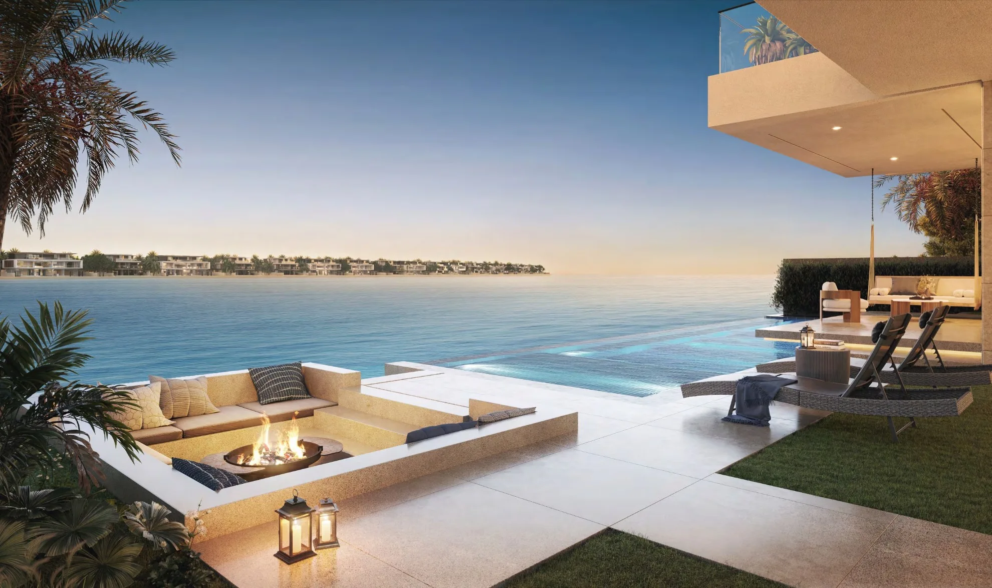 Warm open-plan residence at Lunaya Terraces