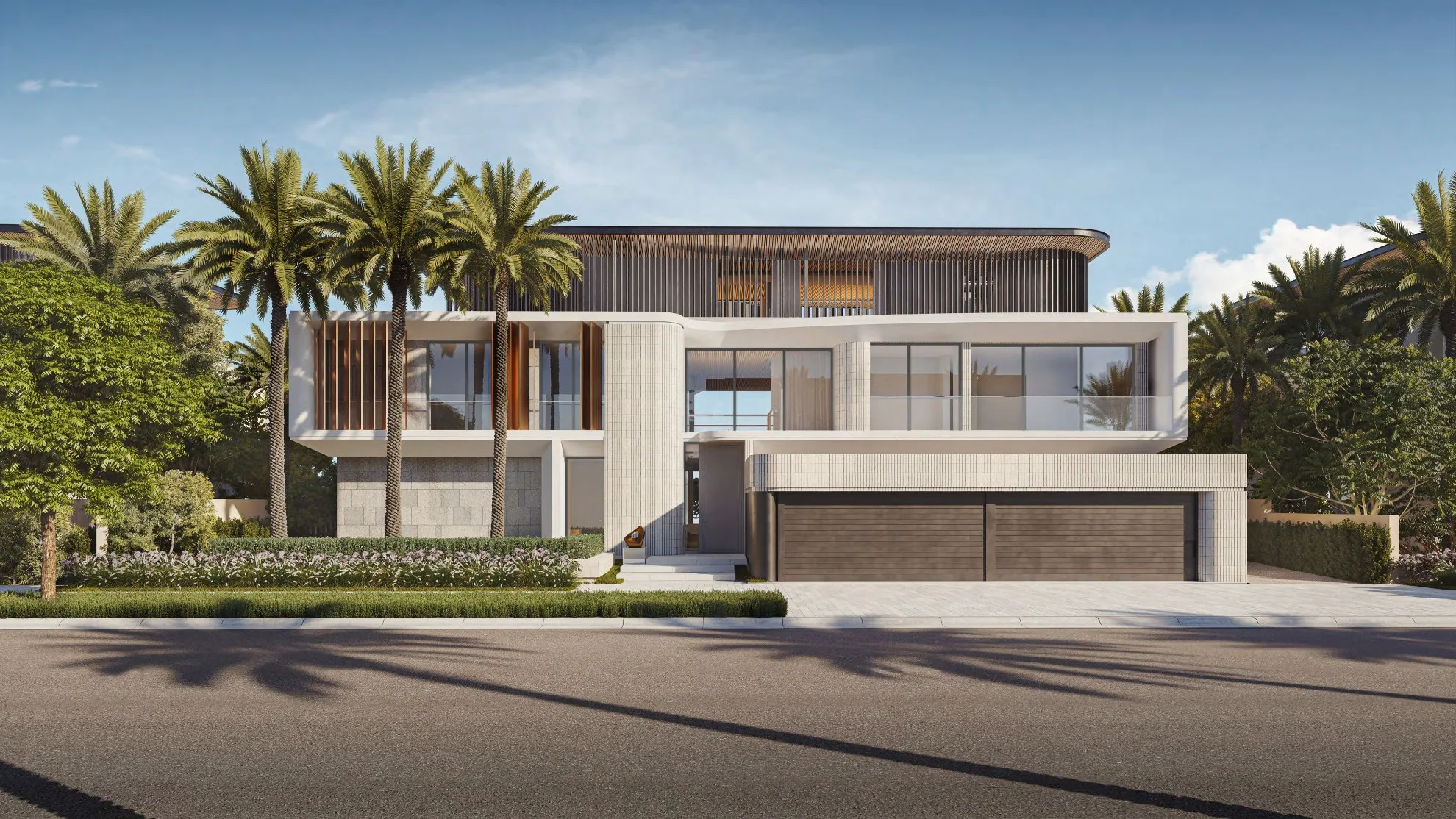 Delivered landscape at Al Barari, shown as previous work by the developer
